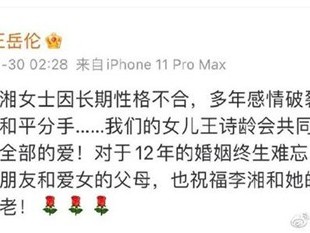 王岳伦宣布与李湘离婚后又删除是怎么回事？王岳伦个人资料背景介绍