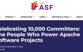 Apache Committer 数突破 10000