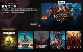 《博德之门3》拿下Steam爱的付出奖 但有些粉丝认为它不配