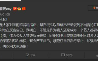 张欣尧为早期微博内容道歉：深刻地在反省自己