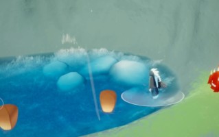 光遇矮人面具水中站立技巧全解析