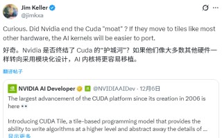 CUDA 发布 20 年来最大更新，芯片大神 Jim Keller：NVIDIA 在拆护城河