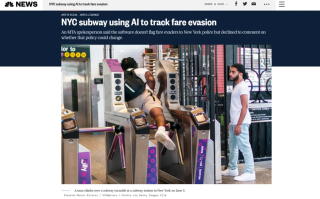 因逃票者过多 纽约开始使用AI技术跟踪“不想付钱”的地铁乘客