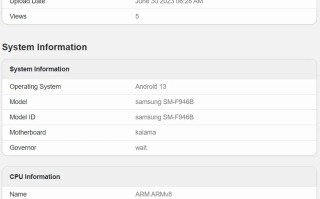 三星Galaxy Z Fold5手机现身Geekbench 预装安卓13系统
