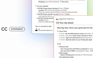 再也不用翻信找行程！Gmai推AI助理 用「CC」告诉你今天行程