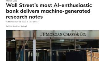 华尔街最喜欢AI的巨头整出新活：用机器来写研报汇编
