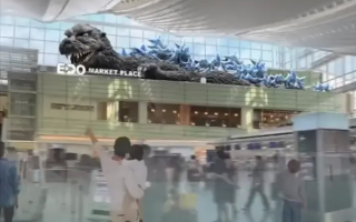 高度达9米！世界最大室内哥斯拉模型将亮相日本机场