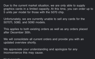 德国零售商抱怨高端显卡"一卡难求"：除RTX 5070全部没货