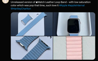 品控未达标 两款被砍的苹果Apple Watch皮革回环表带曝光