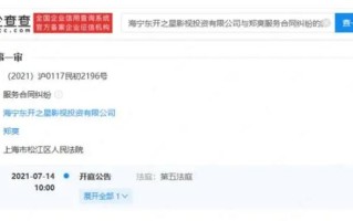 郑爽被强制执行9050万 涉服务合同纠纷