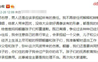 王力宏道歉全文内容 王力宏怎么了王力宏最新回应怎么说