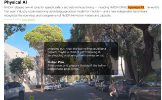 ​Nvidia 发布新 AI 模型 Alpamayo-R1