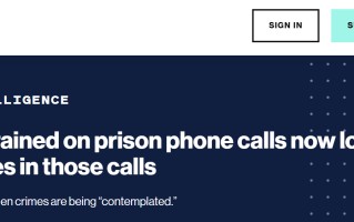 美国监狱囚犯通话记录被用于 AI 模型训练