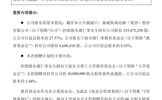 宁波东方理工大学揭牌成立，豪威集团虞仁荣再捐价值 36 亿元股份