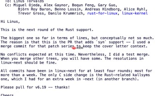 Linux 6.19 增强对 Rust 支持，最低版本或与 Debian 对齐