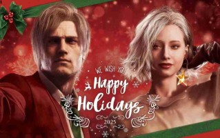 《生化危机》圣诞贺图暗藏玄机？里昂眼睛出现异常