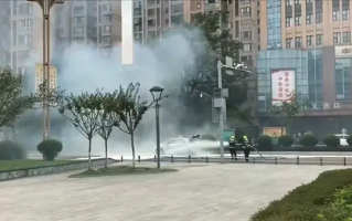 电动smart街头起火冒烟，官方：不排除外部因素影响